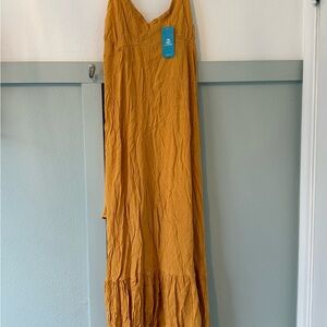 Cupshe Mustard Yellow Maxi Dress